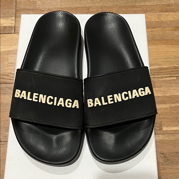 Balenciaga Shoes - Balenciaga Black Slides